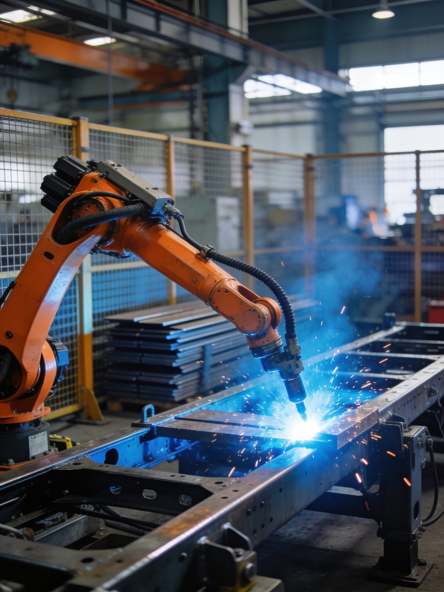 Steel intake and cutting